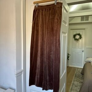 Velour brown hollister sweatpants